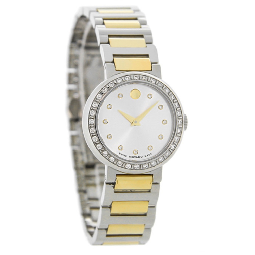 Movado Mother of Pearl Diamond Two-Tone 0606470